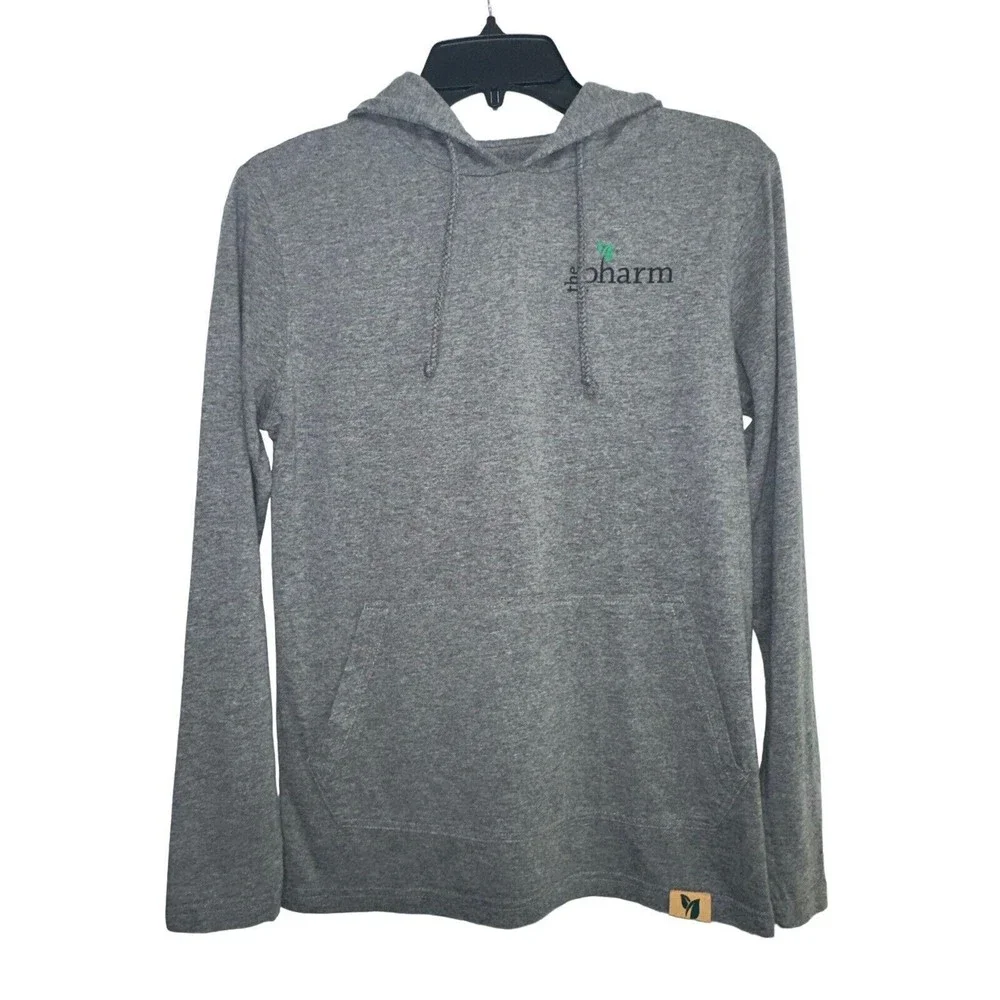 Sportiqe Hoodie Sweatshirt Mens XS The Pharm Gray Drawstring Lightweight‎ Hoodie